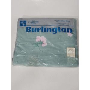 1 Vintage Caress Burlington Twin Fitted Sheet "Candlelight" Floral 160 Threads